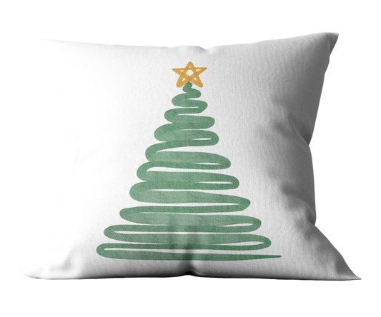 Holiday Collection - Throw Cushion Cover - Christmas Tree