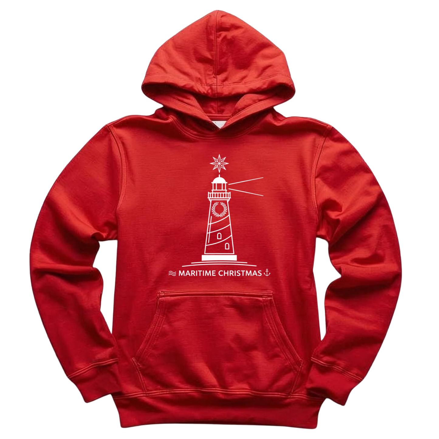 Minimalist Christmas Lighthouse Hoodie