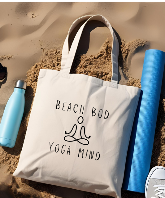 Beach Yoga Tote Bag