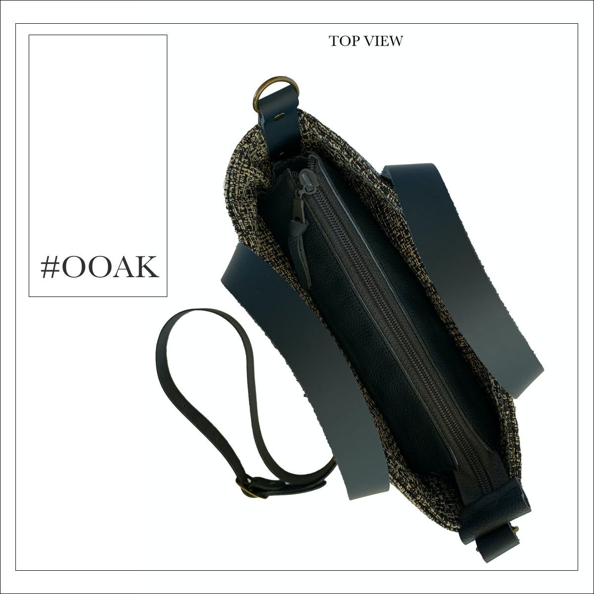 The Bucket Handbag - Tweed and Leather