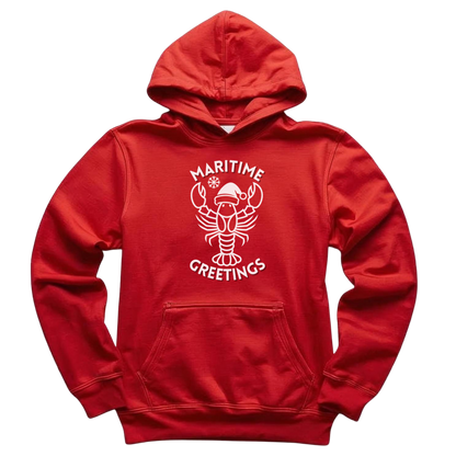 Maritime Greetings Lobster Hoodie
