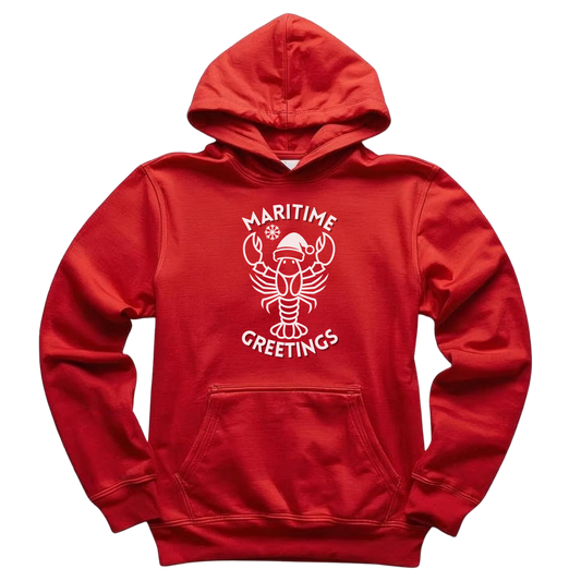 Maritime Greetings Lobster Hoodie