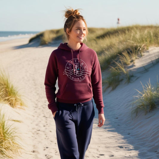 Nautical Logo Hoodie - Cranberry