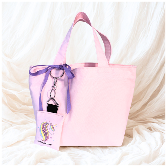 Small Pink Tote Bag