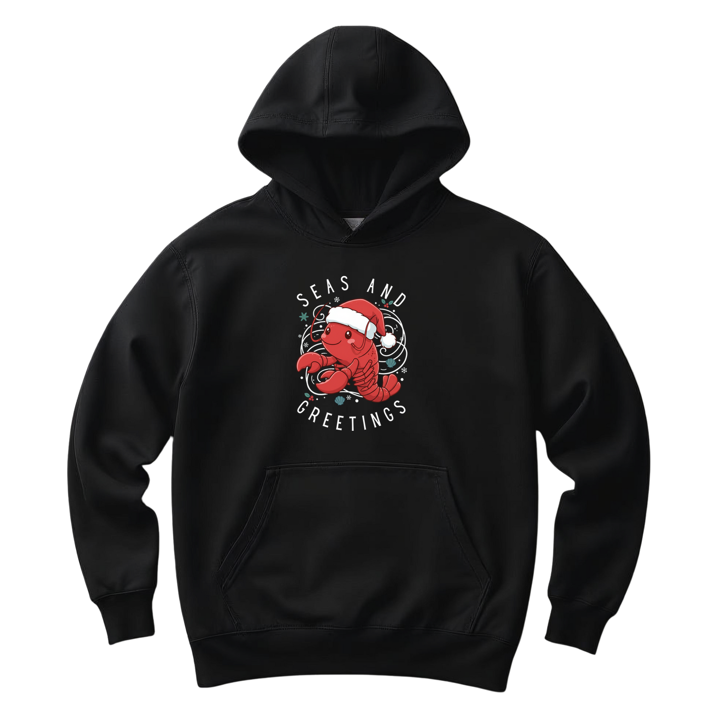 Seas and Greetings Lobster Hoodie
