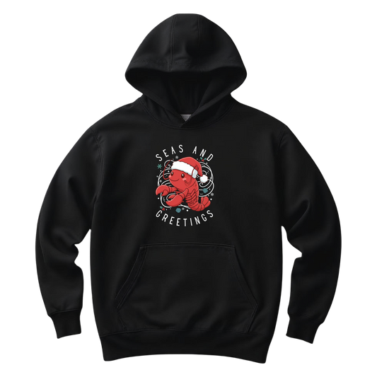 Seas and Greetings Lobster Hoodie