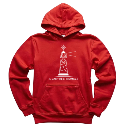 Minimalist Christmas Lighthouse Hoodie