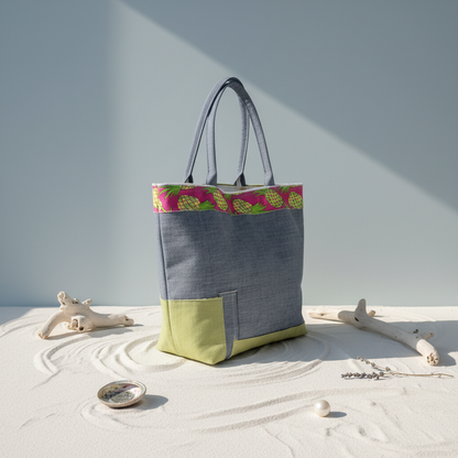 Social media styled shot of tote bag back view