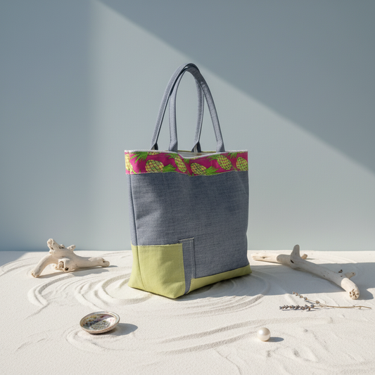 Social media styled shot of tote bag back view