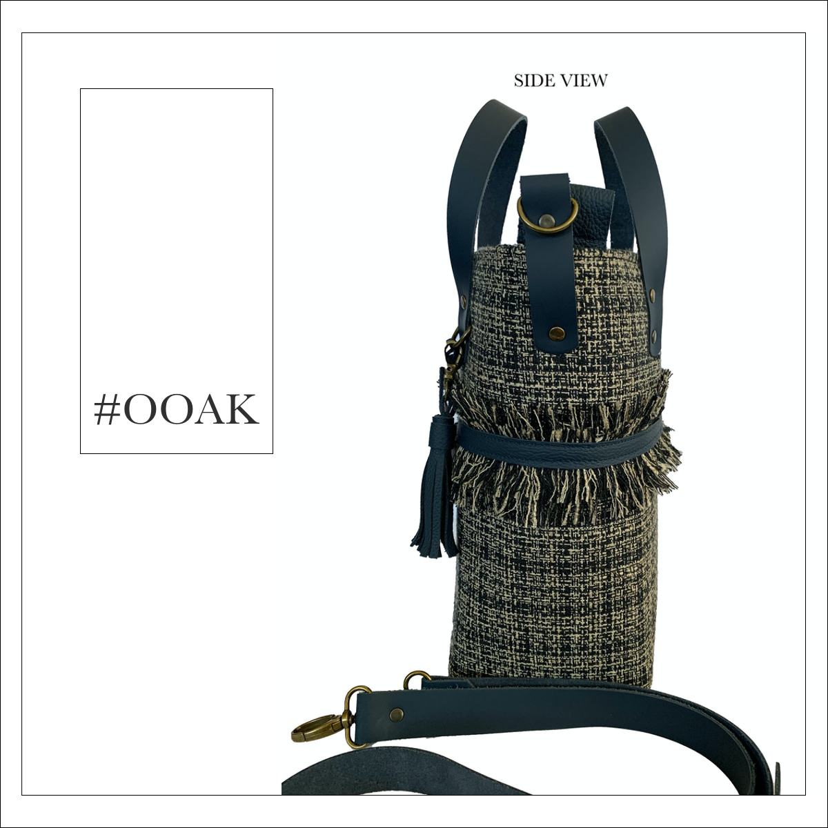 The Bucket Handbag - Tweed and Leather